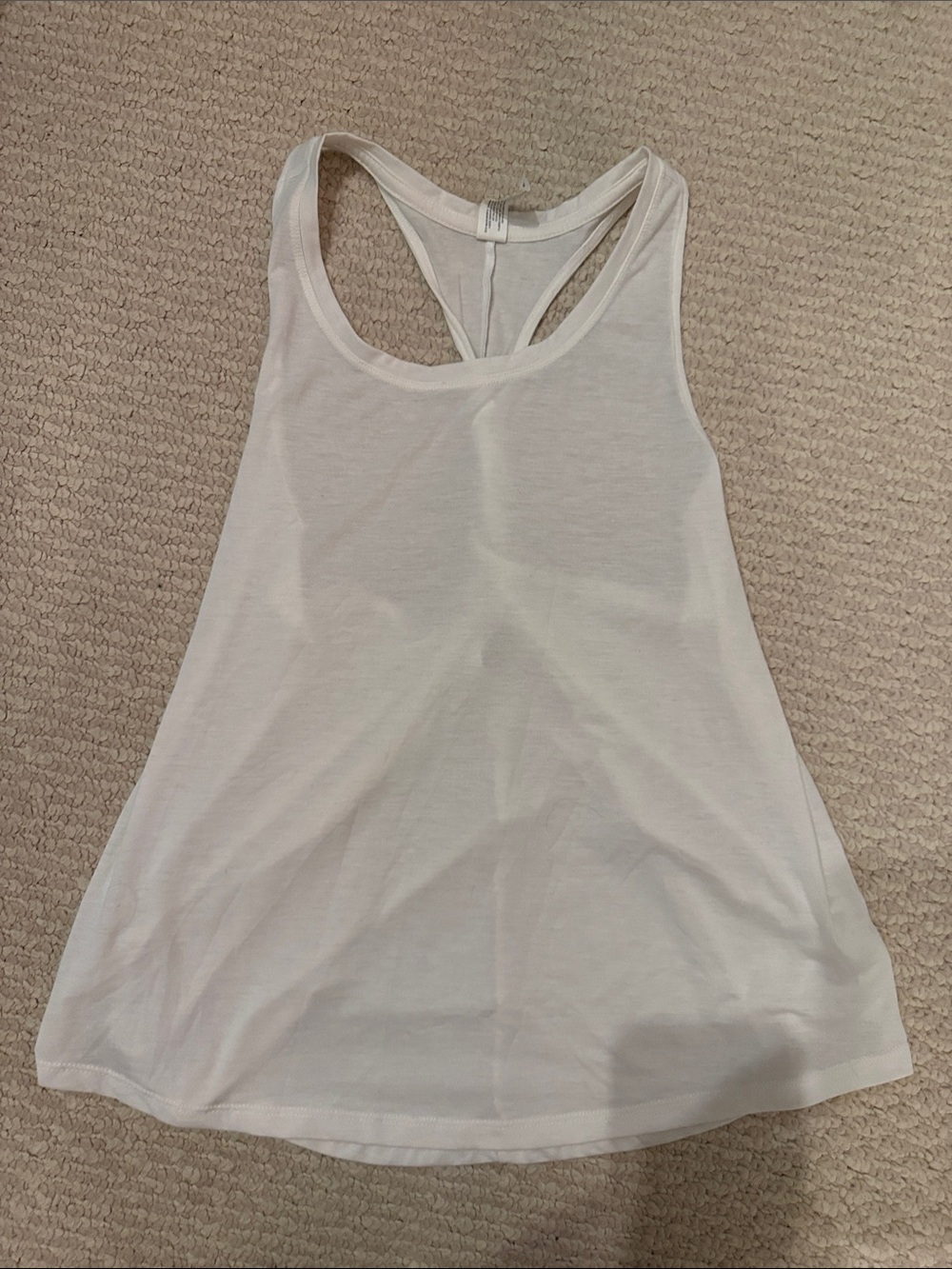all in motion White Racerback Muscle Tank
